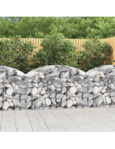 Cesto Gabbione ad Arco 150x50x80/100 cm Ferro Zincato