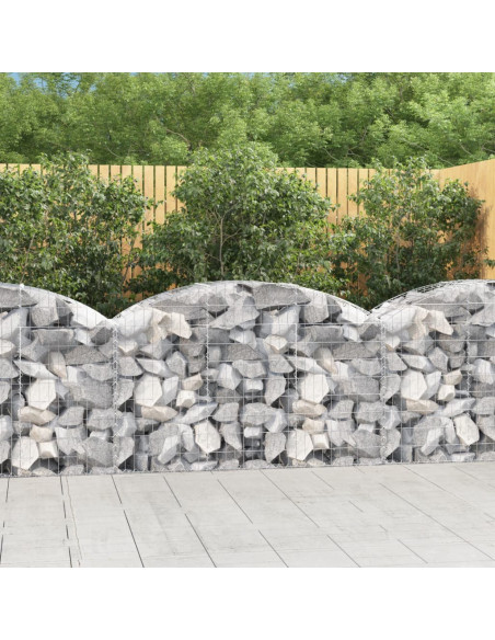 Cesto Gabbione ad Arco 150x50x80/100 cm Ferro Zincato