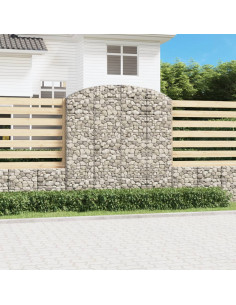 Cesto Gabbione ad Arco 200x30x200/220 cm Ferro Zincato