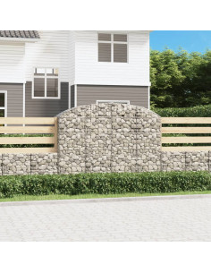 Cesto Gabbione ad Arco 200x50x140/160 cm Ferro Zincato