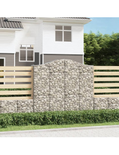 Cesto Gabbione ad Arco 200x50x180/200 cm Ferro Zincato