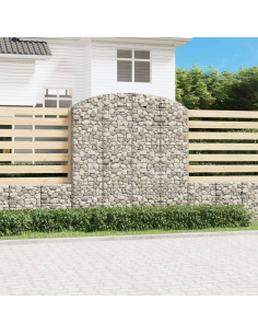 Cesto Gabbione ad Arco 200x50x200/220 cm Ferro Zincato