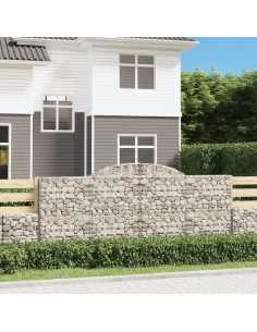 Cesto Gabbione ad Arco 300x30x120/140 cm Ferro Zincato