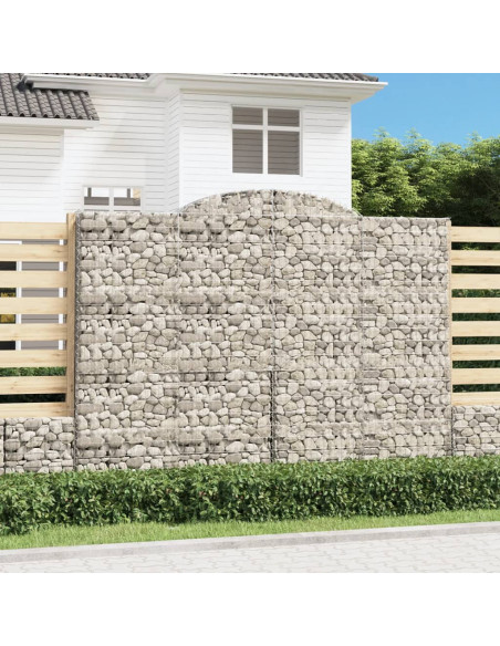Cesto Gabbione ad Arco 300x30x220/240 cm Ferro Zincato