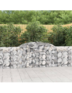 Cesto Gabbione ad Arco 300x30x80/100 cm Ferro Zincato