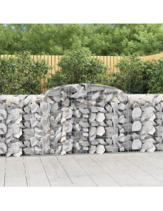 Cesto Gabbione ad Arco 300x50x100/120 cm Ferro Zincato