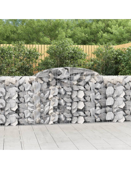 Cesto Gabbione ad Arco 300x50x100/120 cm Ferro Zincato