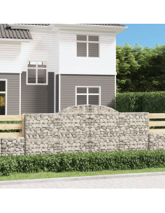 Cesto Gabbione ad Arco 300x50x120/140 cm Ferro Zincato