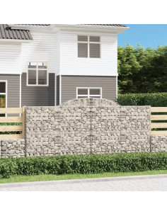 Cesto Gabbione ad Arco 300x50x140/160 cm Ferro Zincato