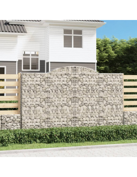 Cesto Gabbione ad Arco 300x50x180/200 cm Ferro Zincato