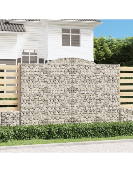 Cesto Gabbione ad Arco 300x50x200/220 cm Ferro Zincato