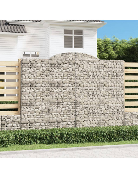 Cesto Gabbione ad Arco 300x50x220/240 cm Ferro Zincato