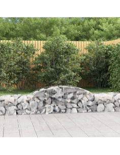 Cesto Gabbione ad Arco 300x50x40/60 cm Ferro Zincato