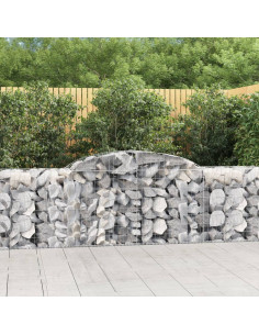 Cesto Gabbione ad Arco 300x50x80/100 cm Ferro Zincato
