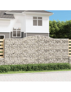 Cesto Gabbione ad Arco 400x30x180/200 cm Ferro Zincato