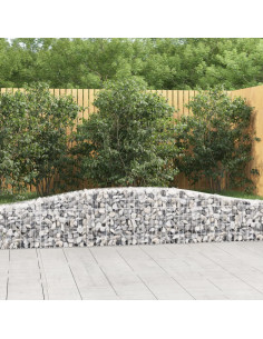 Cesto Gabbione ad Arco 400x30x40/60 cm Ferro Zincato