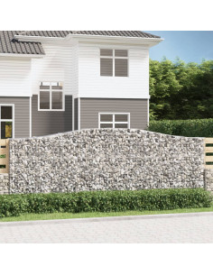 Cesto Gabbione ad Arco 400x50x140/160 cm Ferro Zincato