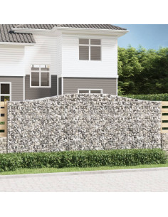 Cesto Gabbione ad Arco 400x50x160/180 cm Ferro Zincato