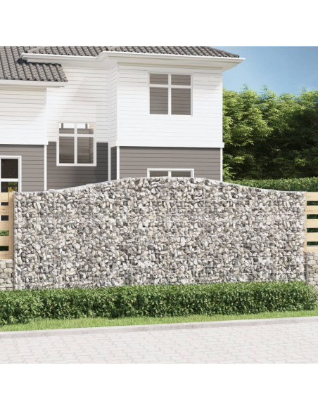 Cesto Gabbione ad Arco 400x50x160/180 cm Ferro Zincato