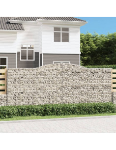 Cesto Gabbione ad Arco 400x50x160/180 cm Ferro Zincato