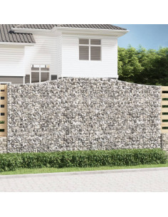 Cesto Gabbione ad Arco 400x50x200/220 cm Ferro Zincato