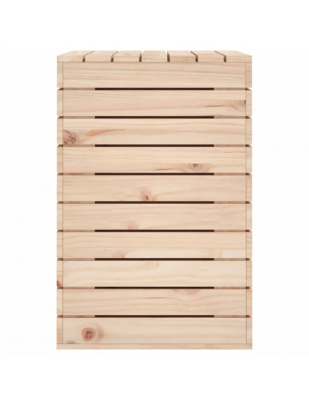 Cesto per Bucato 88,5x44x66 cm Legno Massello Pino