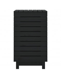Cesto per Bucato 88,5x44x76 cm Legno Massello Pino