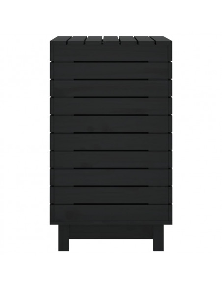 Cesto per Bucato 88,5x44x76 cm Legno Massello Pino