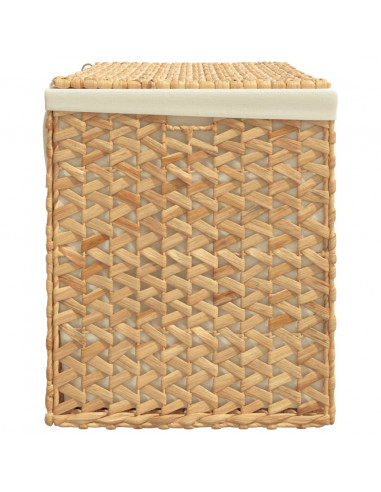 Cesto Portabiancheria a 3 Sezioni 75x42,5x52cm Giacinto d'Acqua