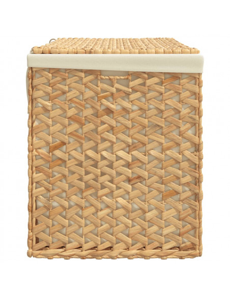 Cesto Portabiancheria a 3 Sezioni 75x42,5x52cm Giacinto d'Acqua