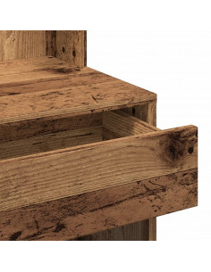 Toeletta con LED Legno Antico 60x40x140 cm