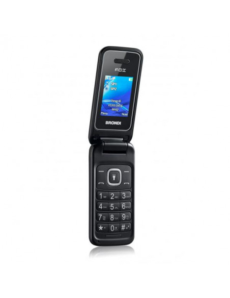 Brondi Fox 4,5 cm (1.77") 74 g Nero Telefono cellulare basico