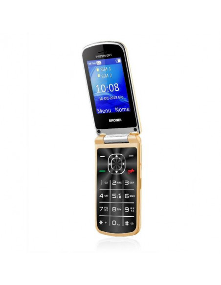 Brondi President 7,62 cm (3") 130 g Oro Telefono cellulare basico