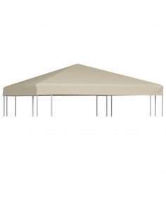 Tetto per Gazebo 310 g/m² 3x3 m Beige 2