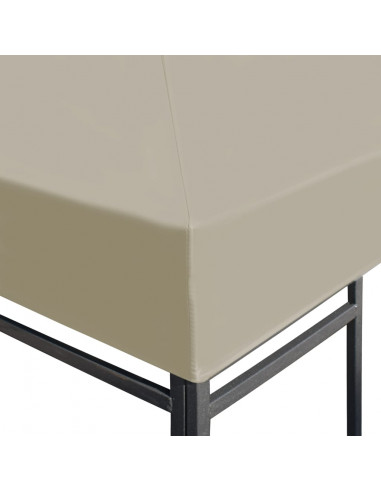 Tetto per Gazebo 310 g/m² 3x3 m Beige