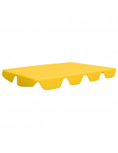 Baldacchino per Dondolo Giardino Giallo 188/168x145/110 cm 2