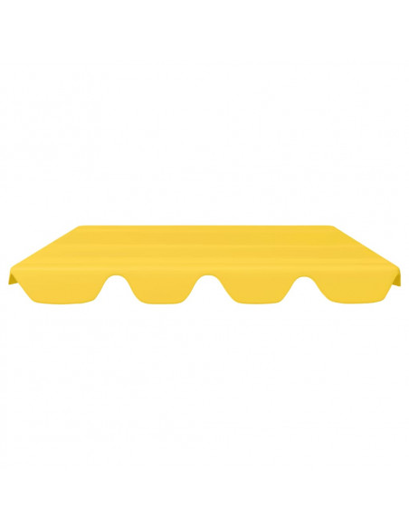Baldacchino per Dondolo Giardino Giallo 188/168x145/110 cm