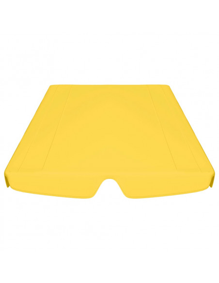 Baldacchino per Dondolo Giardino Giallo 188/168x145/110 cm