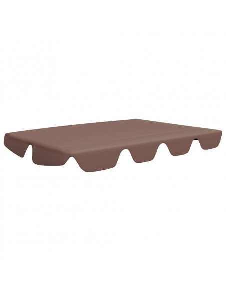 Baldacchino per Dondolo Giardino Marrone 188/168x145/110 cm