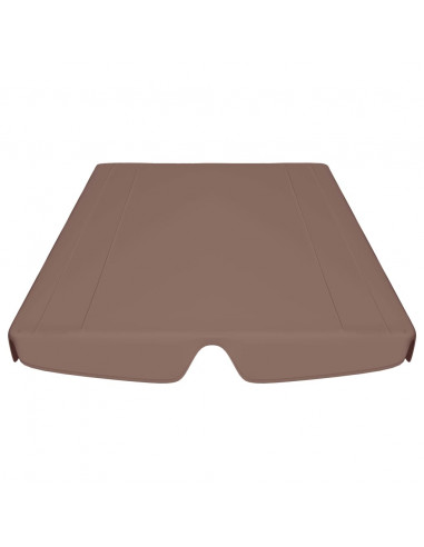 Baldacchino per Dondolo Giardino Marrone 188/168x145/110 cm