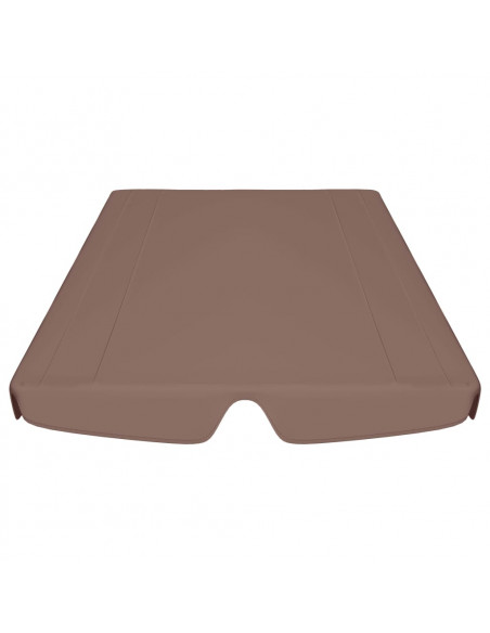 Baldacchino per Dondolo Giardino Marrone 188/168x145/110 cm