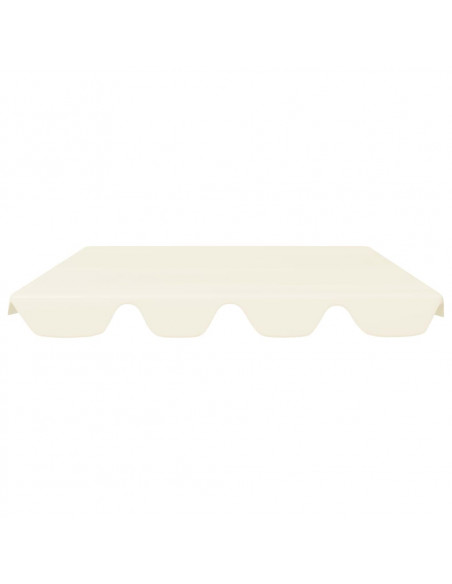 Baldacchino per Dondolo Giardino Crema 150/130x105/70 cm