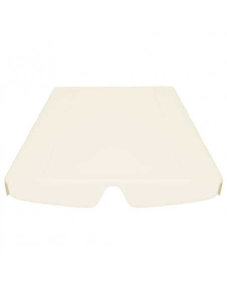 Baldacchino per Dondolo Giardino Crema 150/130x105/70 cm