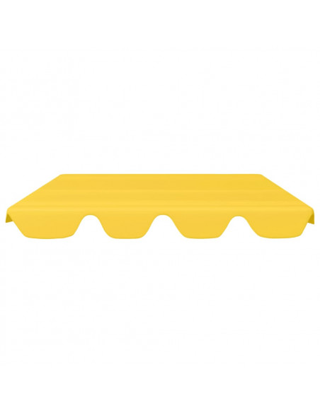 Baldacchino per Dondolo Giardino Giallo 150/130x105/70 cm