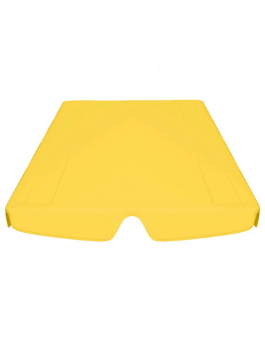 Baldacchino per Dondolo Giardino Giallo 150/130x105/70 cm