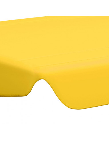 Baldacchino per Dondolo Giardino Giallo 150/130x105/70 cm