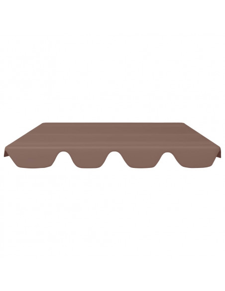 Baldacchino per Dondolo Giardino Marrone 150/130x105/70 cm