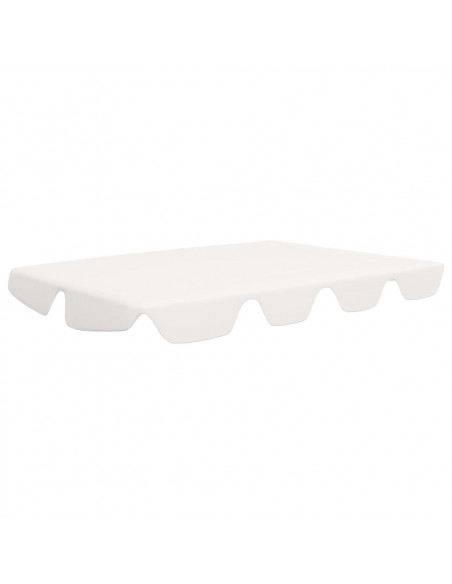 Baldacchino per Dondolo Giardino Bianco 150/130x105/70 cm