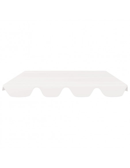 Baldacchino per Dondolo Giardino Bianco 150/130x105/70 cm