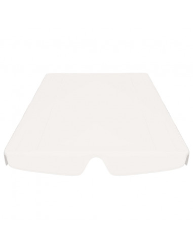 Baldacchino per Dondolo Giardino Bianco 150/130x105/70 cm